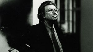 Antoni T�pies en el estudio Stoob de St. Gallen, 1993