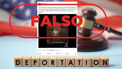 Este v�deo de menores solos ante un juez de inmigraci�n en EE.UU. no es real, es un cortometraje