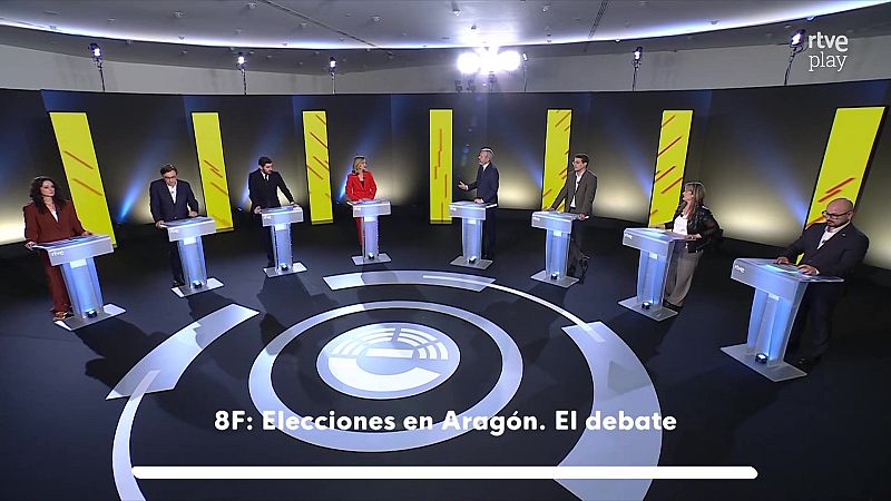 Debate de las elecciones en Aragón, en directo en RTVE: La financiación y la vivienda evidencian las diferencias de los partidos en el debate a 8 de RTVE