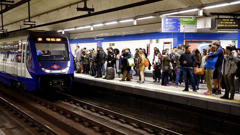 Metro de Madrid cifra en el 0,009% el peso del amianto en los trenes en el primer día de paros