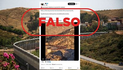 No son migrantes marchando de �frica hacia Espa�a tras el anuncio de la regularizaci�n de extranjeros, es falso