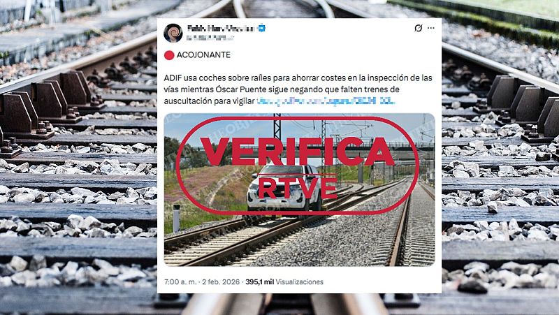 Adif utiliza todoterrenos para revisar el estado de las vías, pero no sustituyen a los trenes auscultadores