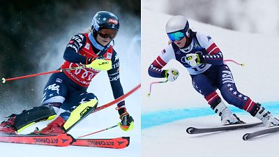 Mikaela Shiffrin y Lindsey Vonn