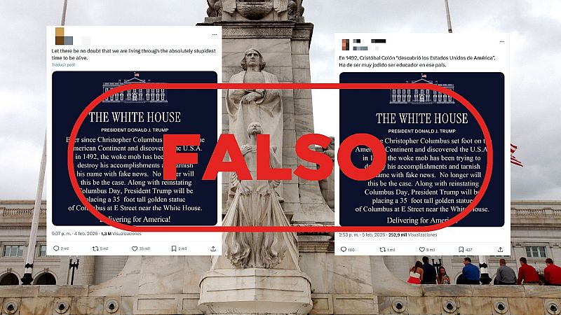 La Casa Blanca no ha dicho que Crist�bal Col�n descubri� Estados Unidos, este comunicado es falso