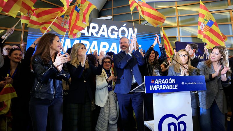 Resultados elecciones en Aragón, en directo última hora hoy: Vox exige al PP entrar en el Gobierno de Aragón con "consejerías que tengan presupuesto y competencias reales"