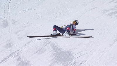 Lindsey Vonn, operada dos veces de su grave fractura en la pierna izquierda tras su aparatoso accidente