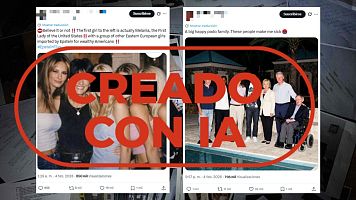 Caso Epstein: fotos de Melania Trump, los Clinton y Stephen Hawking creadas con IA