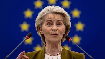 La presidenta de la Comisi�n Europea, Ursula Von der Leyen