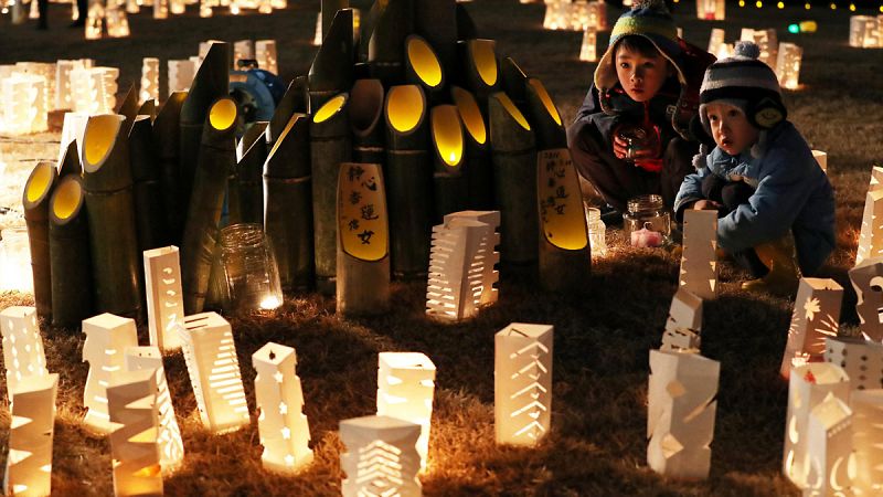 Japón recuerda a las miles de victimas del terremoto y tsunami en el séptimo aniversario de la tragedia