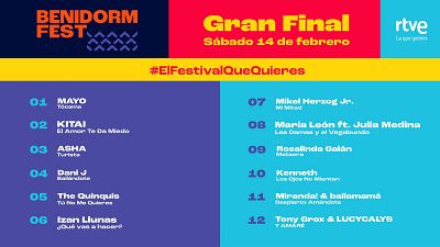 RTVE prepara la final del Benidorm Fest 2026: "Una carta de amor a la música"