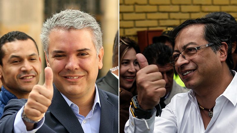 El uribista Iván Duque y el exalcalde de Bogotá Gustavo Petro se perfilan como candidatos presidenciales