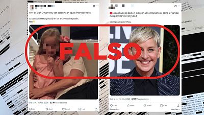 Esta foto de Ellen DeGeneres con una ni�a no est� en los archivos de Epstein: es su sobrina