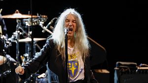 Patti Smith durante un concierto en el Teatro Real de Madrid en 2025