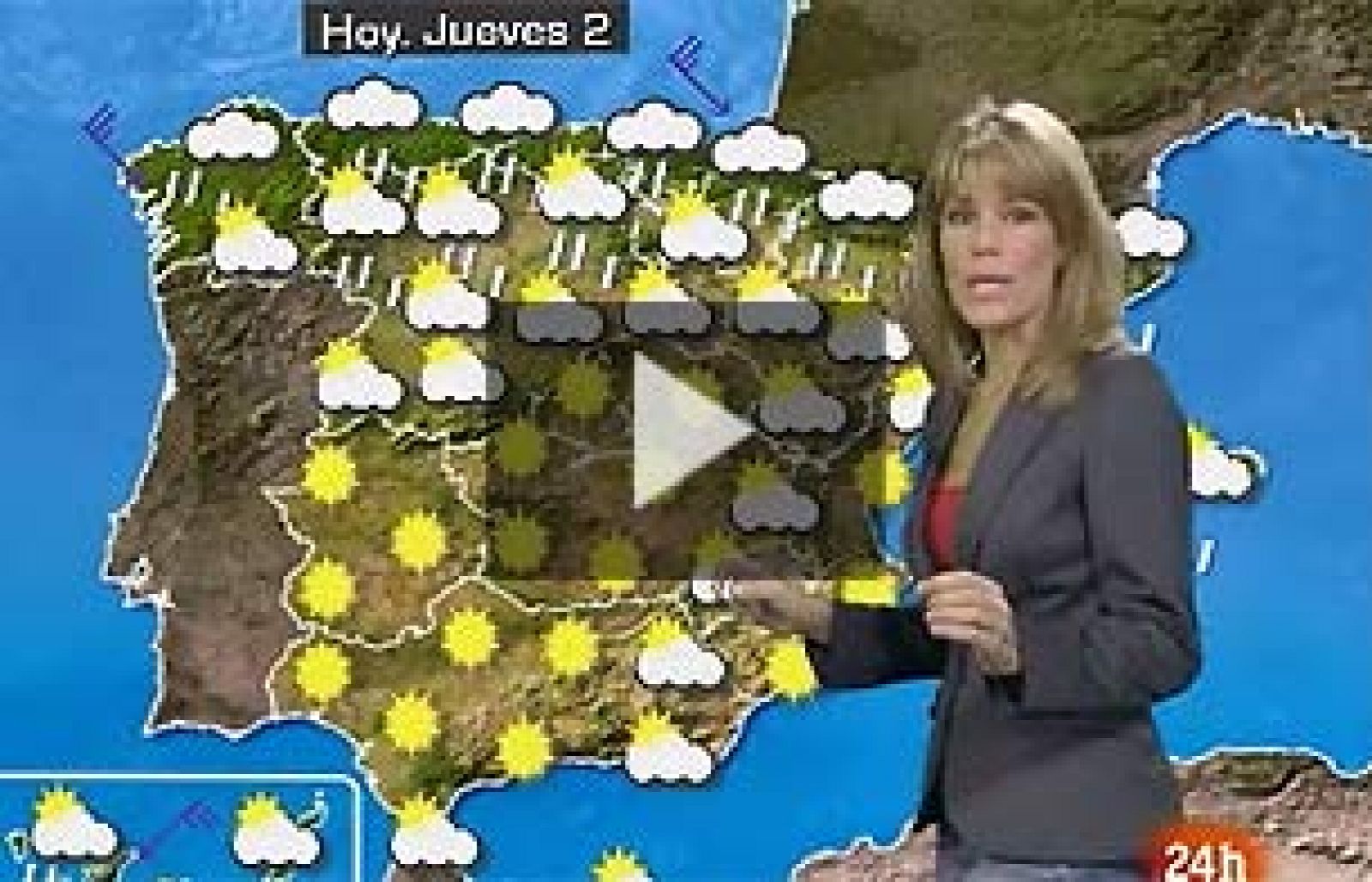 Este jueves se esperan nubes y lluvias en el tercio norte de la Península. Las temperaturas comenzarán hoy a bajar en toda España, sobre todo en el noroeste.