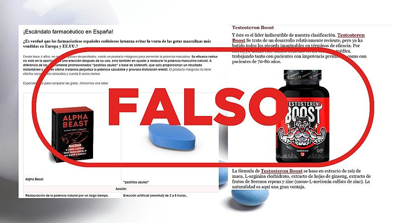 Estos productos no son medicamentos para la disfunci�n er�ctil