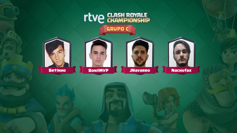 JNavarro, BoniiMVP, Betinho y Nachufax se disputan hoy el pase a la final de RTVE Clash Royale