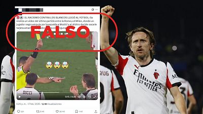 Esta tarjeta amarilla a Luka Modric no es por "racismo contra los blancos"