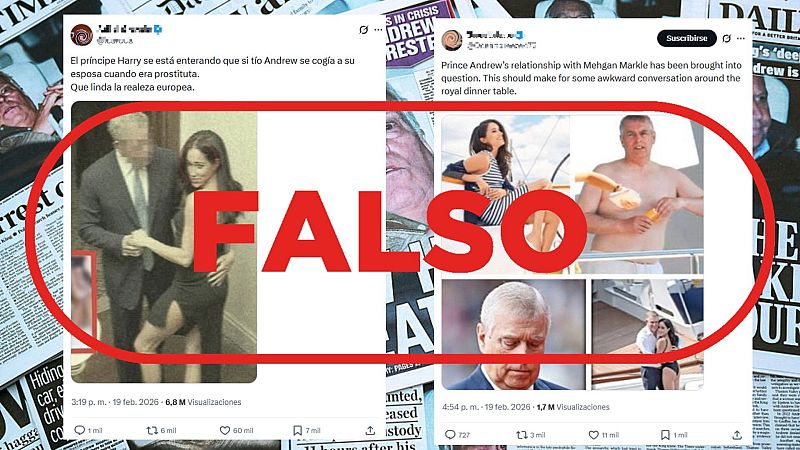 Estas fotos que vinculan al expr�ncipe Andr�s de Inglaterra con Meghan Markle son falsas