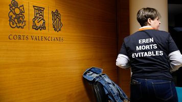 La voz de las v�ctimas de la dana llega a Les Corts 482 d�as despu�s.