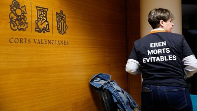 La voz de las v�ctimas de la dana llega a Les Corts 482 d�as despu�s.