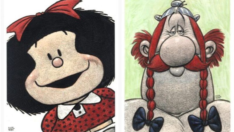 Mafalda y Ob�lix vistos por Ricardo