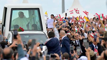 Le�n XIV durante su viaje apost�lico a L�bano en diciembre de 2025