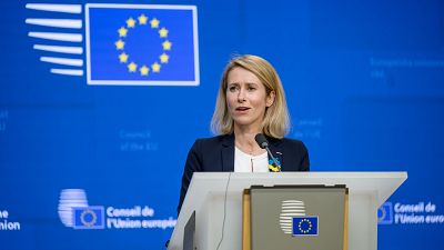 La jefa de la diplomacia de la Uni�n Europea este lunes desde Bruselas