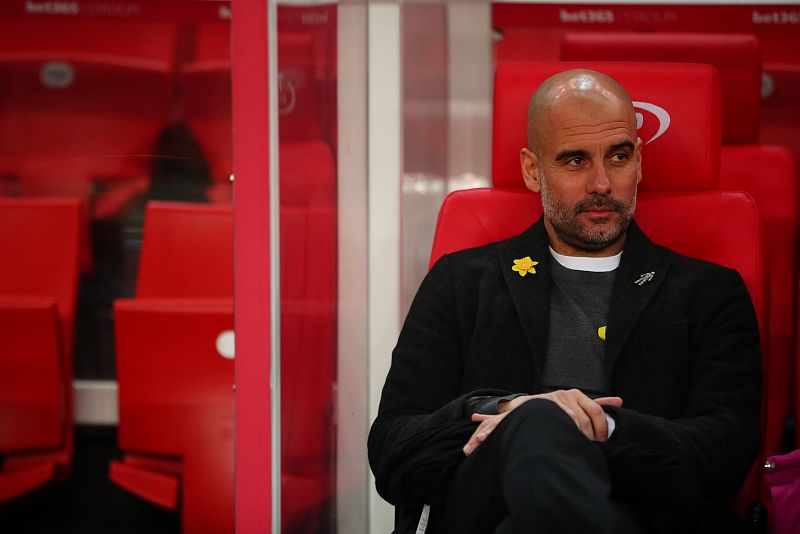 Guardiola vuelve a lucir el lazo amarillo a pesar de la multa de la federación inglesa