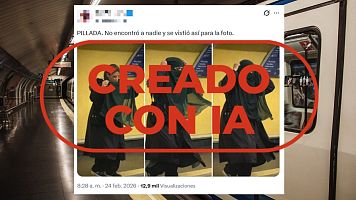 No es una periodista disfraz�ndose con niqab en el metro, es IA