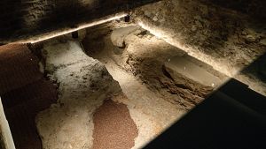 Restes de l'antic f�rum rom� de Barcino