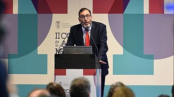 El juez de la Audiencia Nacional Eloy Velasco participa en una mesa redonda