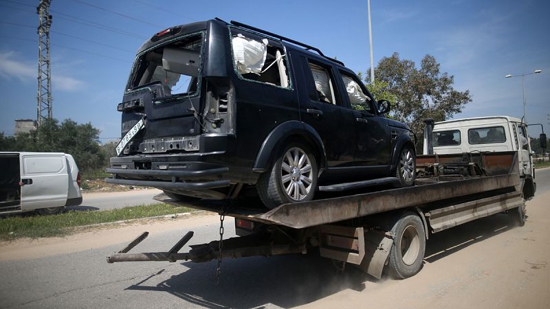 El primer ministro palestino sale ileso al ser atacado su convoy en Gaza