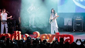 Natalia Lacunza, durante su actuaci�n en la Fiesta de Radio 3 Extra