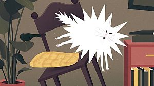 Detalle del cartel del cuarto D�a del C�mic y del Tebeo, de Candela Sierra