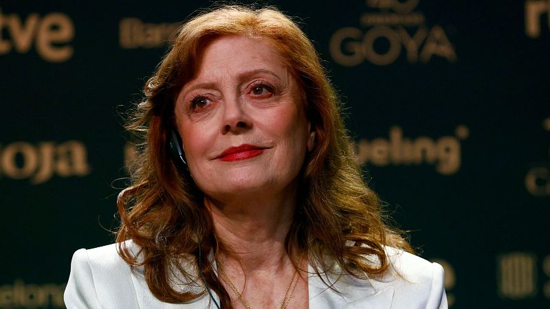 Susan Sarandon, Goya Internacional 2026, emocionada por el compromiso de España con Gaza: "Hay esperanza"