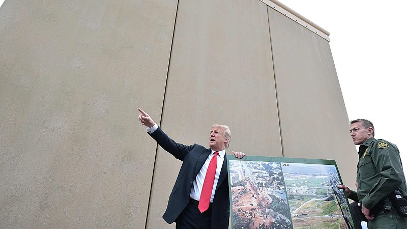 Trump quiere un muro "lo más grande posible" y que permita ver el lado mexicano de la frontera