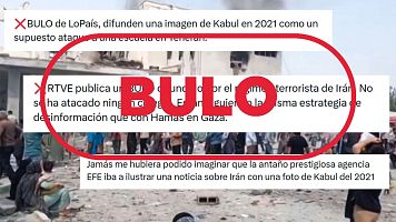 S�, esta foto muestra una escuela iran� bombardeada, seg�n ha denunciado el r�gimen, el 28 de febrero