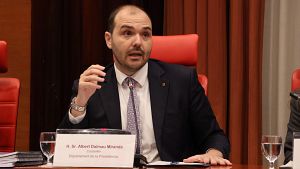 El conseller de la Presid�ncia, Albert Dalmau, compareix en comissi� parlament�ria per presentar els pressupostos del seu departament