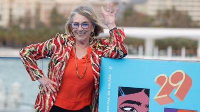 Carmen Maura durante la presentaci�n de 'Calle M�laga', que inaugura el Festival de M�laga (EFE/Jorge Zapata)