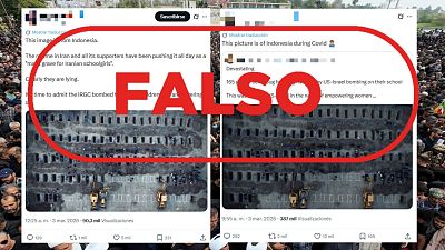 No es Indonesia en la pandemia, son fotos actuales de tumbas en Ir�n