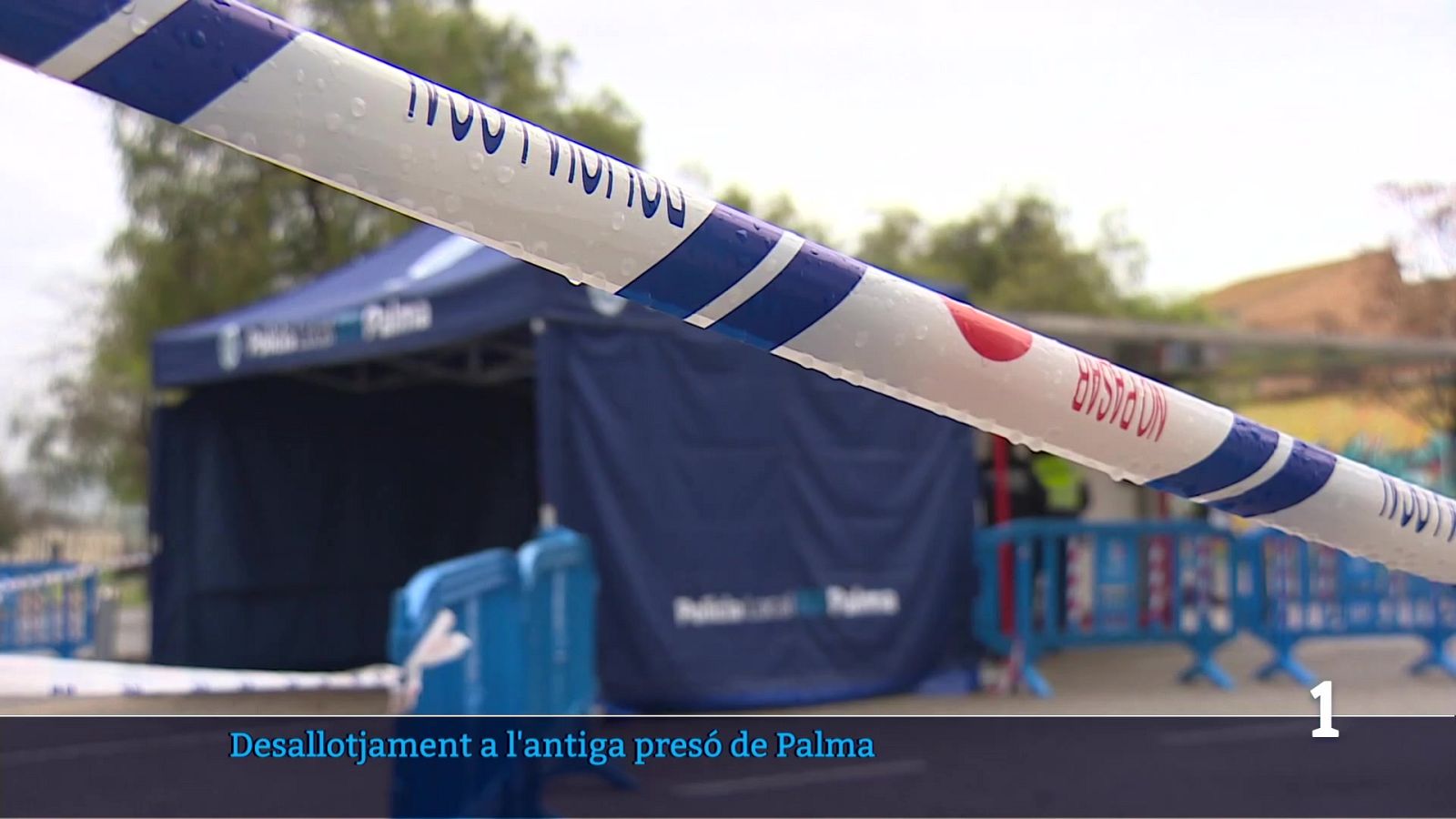 Desallotjament a l'antiga presó de Palma