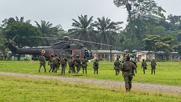 Las Fuerzas Armadas de Ecuador, en colaboraci�n con EE.UU.,  destruyeron un campamento de entrenamiento de los Comandos de la Frontera.