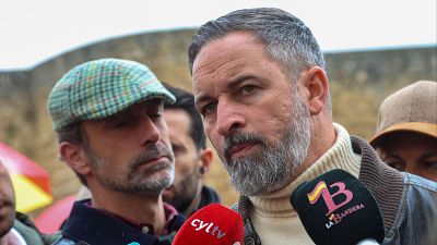 El presidente nacional de Vox, Santiago Abascal