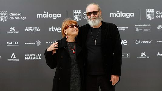 Jorge Perugorr�a y Mirtha Ibarra en el Festival de Cine de M�laga (EFE/Jorge Zapata)