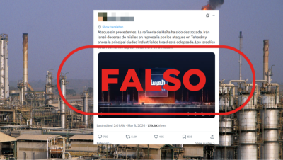 Estas im�genes no son del ataque a una refiner�a de petr�leo en Haifa (Israel), es Teher�n