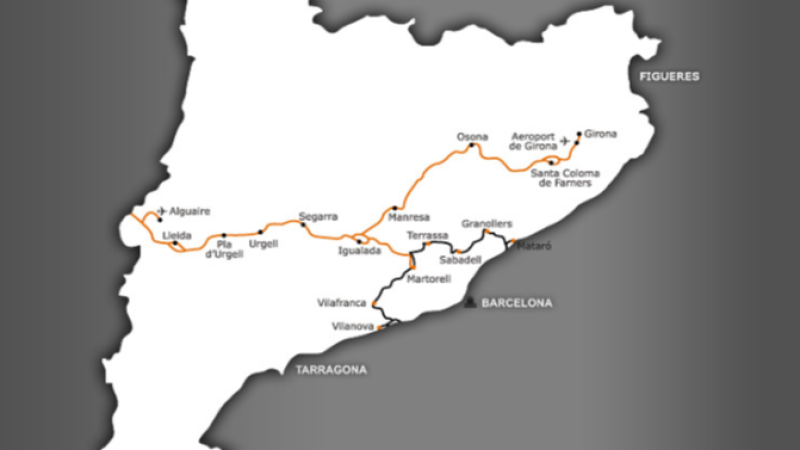 Reactivat l'Eix Transversal Ferroviari per connectar Lleida i Girona sense passar per Barcelona