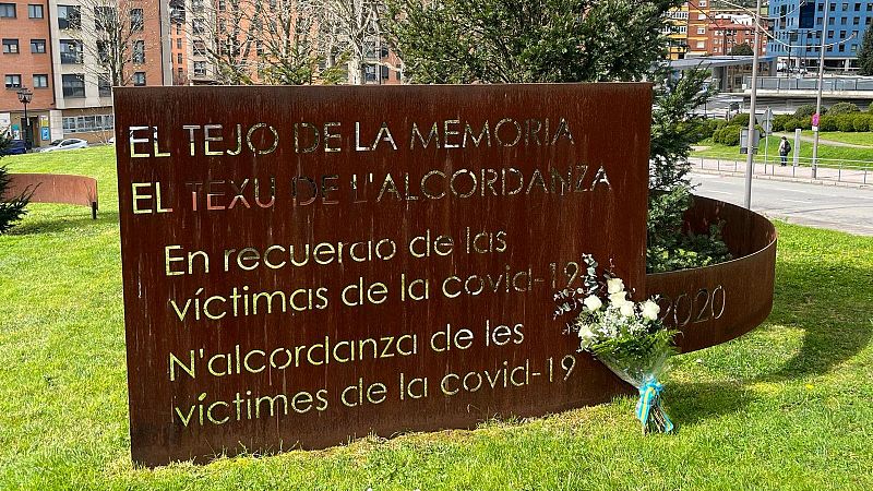 Memorial a las v�ctimas del coronavirus en Asturias