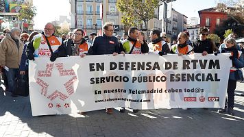 Manifestaci�n convocada por el Comit� de Empresa de Telemadrid en 2020