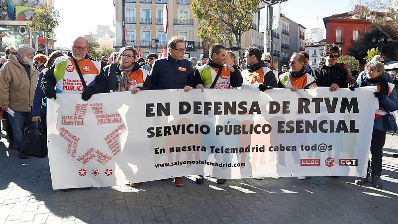 Manifestaci�n convocada por el Comit� de Empresa de Telemadrid en 2020