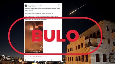 No es un incendio en Tel Aviv tras un ataque con misiles, es un v�deo antiguo de El Cairo